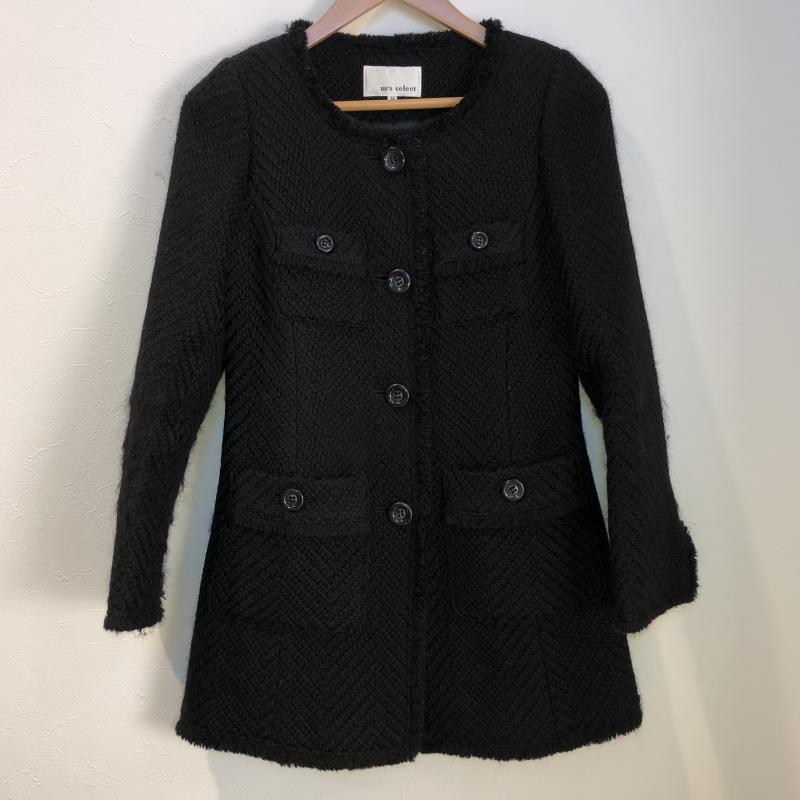 エムズセレクト m s select ジャケット、上着 ジャケット、ブレザー 34 無地 黒 / ブラック /  レディース USED 古着 中古 10009512