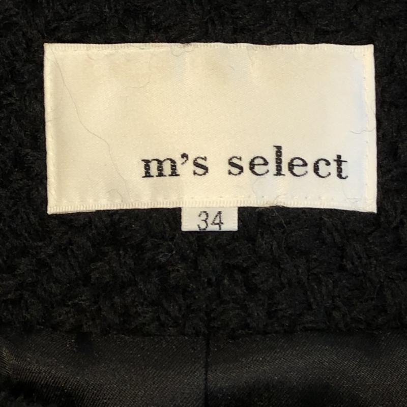 エムズセレクト m s select ジャケット、上着 ジャケット、ブレザー 34 無地 黒 / ブラック /  レディース USED 古着 中古 10009512