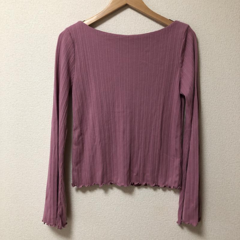 ワンアフター アナザー ナイスクラップ one after another NICE CLAUP カットソー 長袖 無地 紫 / パープル /  レディース USED 古着 中古 10009788
