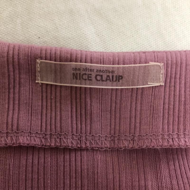 ワンアフター アナザー ナイスクラップ one after another NICE CLAUP カットソー 長袖 無地 紫 / パープル /  レディース USED 古着 中古 10009788