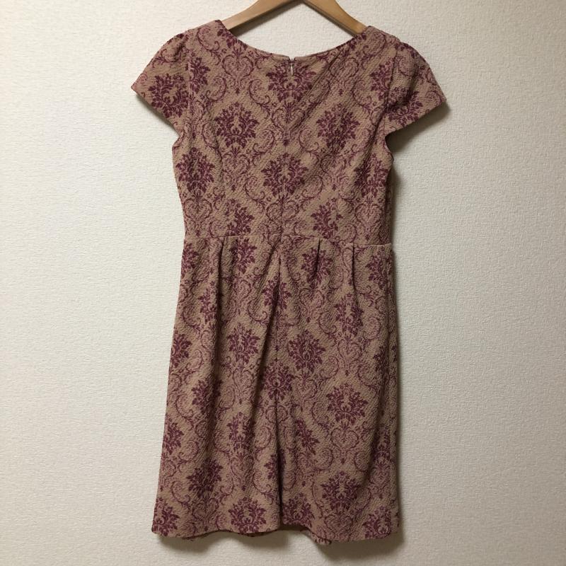 プロポーションボディドレッシング PROPORTION BODY DRESSING ワンピース ミニスカート 2 総柄 ベージュ / ベージュ / X 桃 / ピンク /  レディース USED 古着 中古 10009874