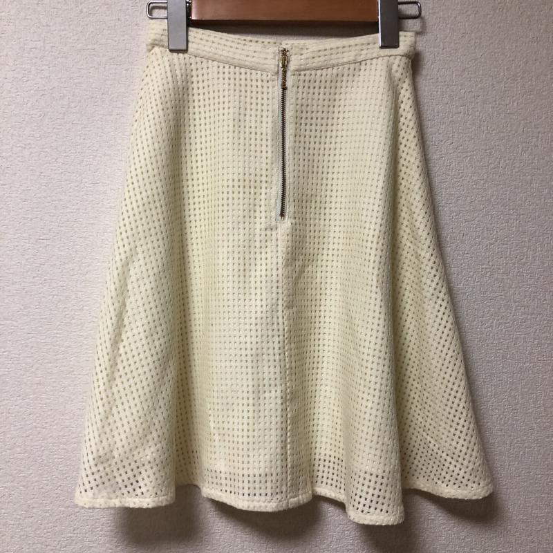 プロポーションボディドレッシング PROPORTION BODY DRESSING スカート ひざ丈スカート 1 無地 X 刺繍 黄 / イエロー /  レディース USED 古着 中古 10009881