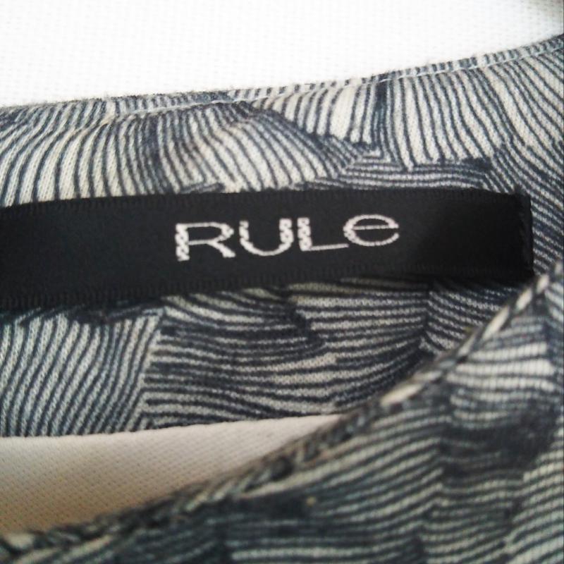 ルール RULe ワンピース ひざ丈スカート S 花柄 黒 / ブラック / X 白 / ホワイト /  レディース USED 古着 中古 10009985