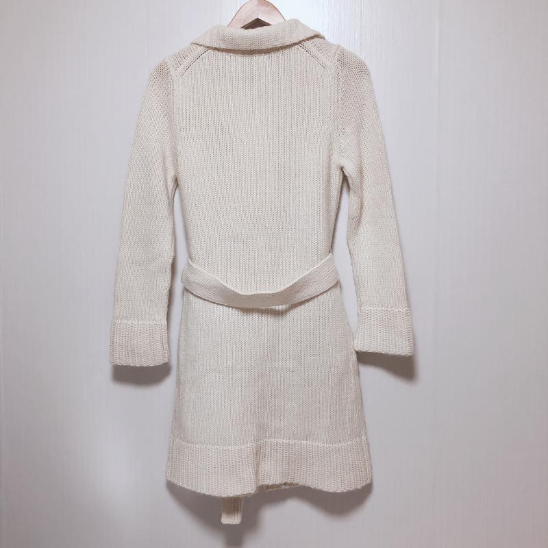 ビアッジョブルー Viaggio Blu カーディガン 長袖 ガウン 2 無地 白 / ホワイト /  レディース USED 古着 中古 10010121