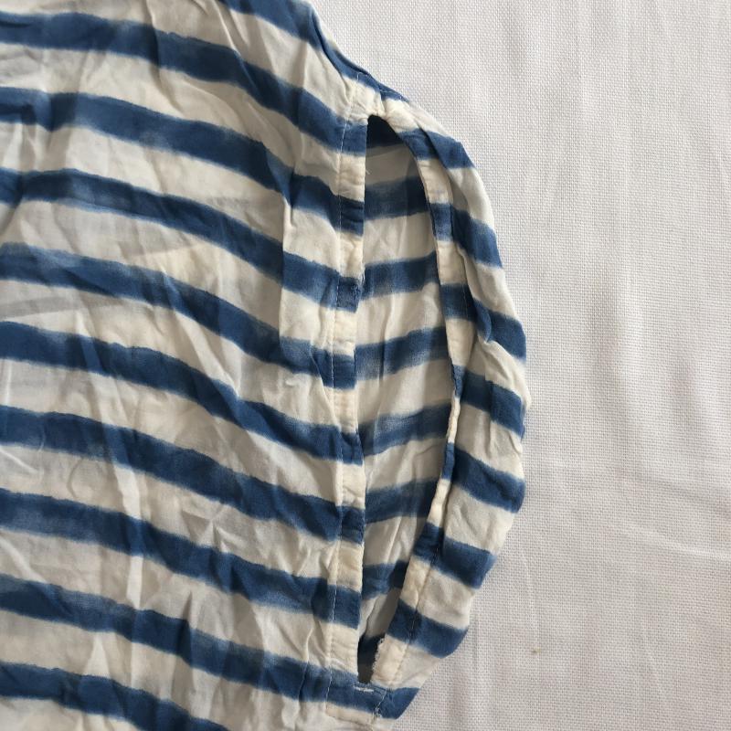 ダブルクローゼット w closet カットソー 半袖 FREE ボーダー柄 白 / ホワイト / X 青 / ブルー /  レディース USED 古着 中古 10010169