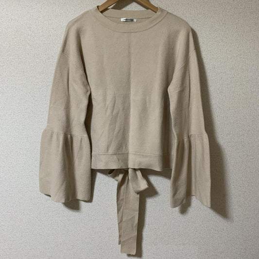 ドナマリー DONA MARIE ニット、セーター 長袖 38 無地 茶 / ブラウン /  レディース USED 古着 中古 10010252