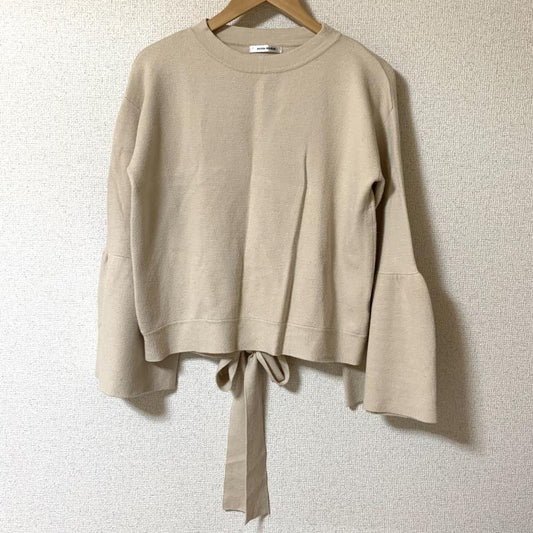 ドナマリー DONA MARIE ニット、セーター 長袖 38 無地 茶 / ブラウン /  レディース USED 古着 中古 10010256
