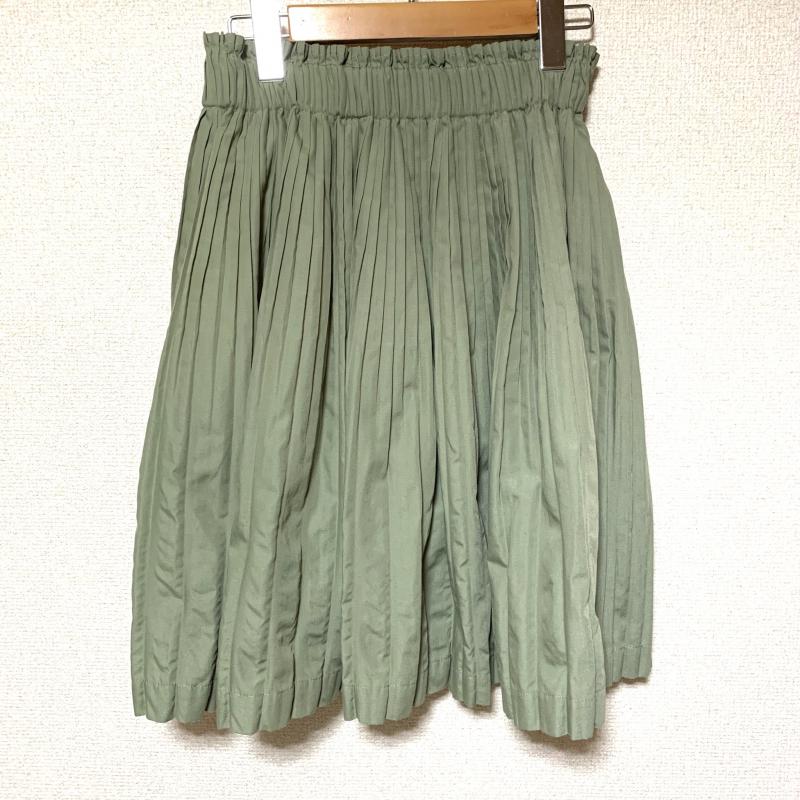 ヨーロ YOLO スカート ひざ丈スカート 38 無地 緑 / グリーン /  レディース USED 古着 中古 10010278