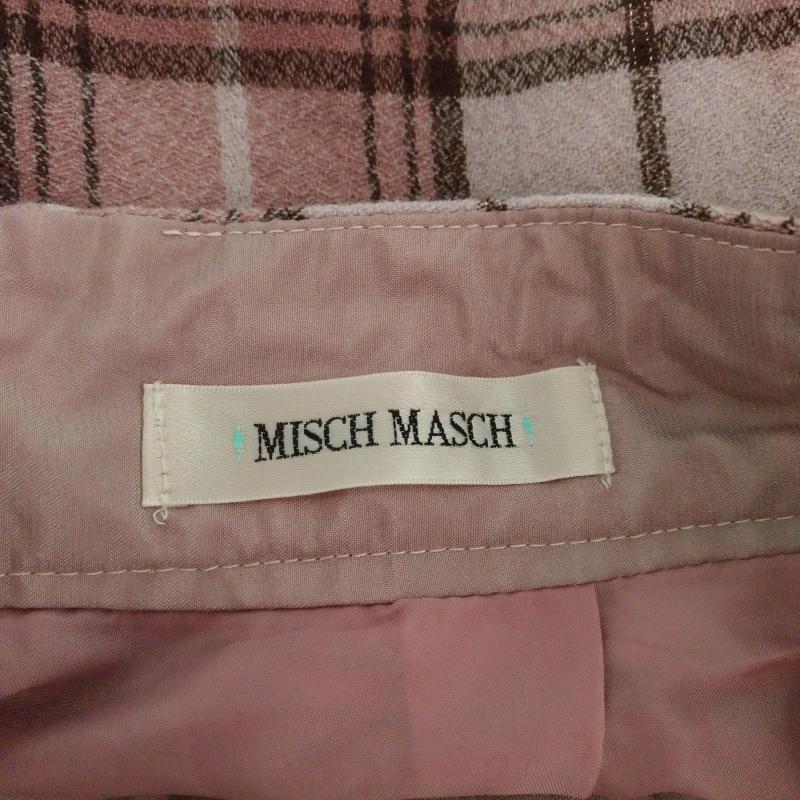 ミッシュマッシュ MISCH MASCH スカート ひざ丈スカート 1 チェック 桃 / ピンク / X 茶 / ブラウン / X 金 / ゴールド /  レディース USED 古着 中古 10010342