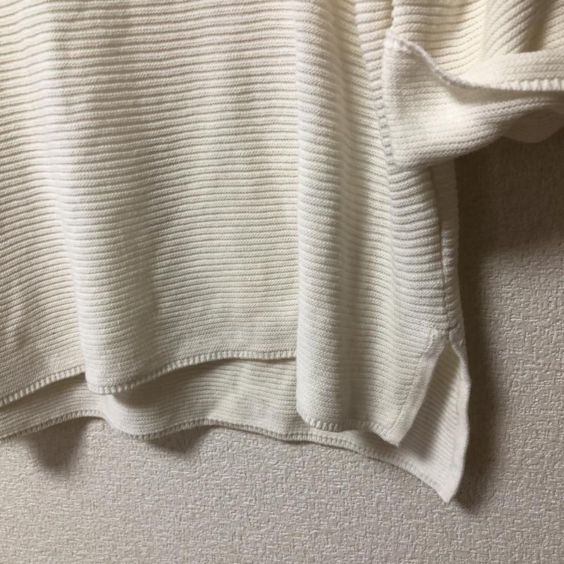 ジーナシス JEANASIS ニット、セーター 七分袖 FREE 無地 白 / ホワイト /  レディース USED 古着 中古 10010482