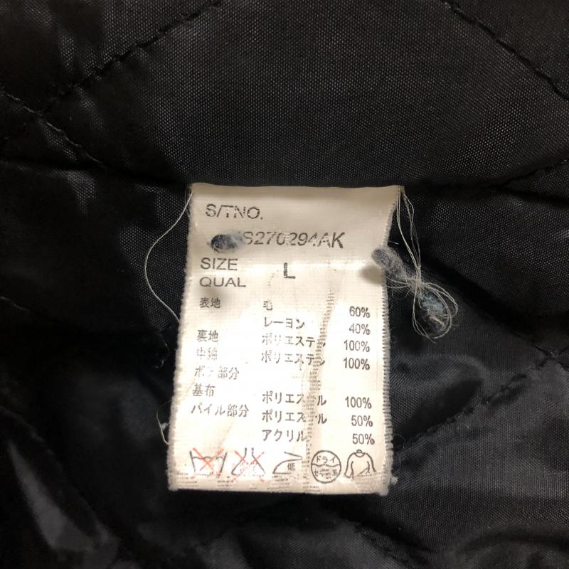 ジーナシス JEANASIS コート コート一般 L 無地 黒 / ブラック / X 銀 / シルバー /  レディース USED 古着 中古 10010498