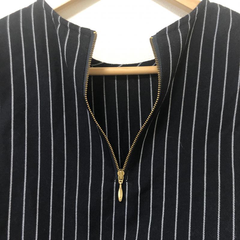 ロペピクニック ROPE' PICNIC カットソー 七分袖 38 ストライプ 黒 / ブラック / X 白 / ホワイト /  レディース USED 古着 中古 10010547