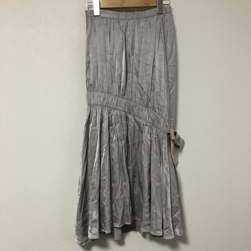 ルシェルブルー LE CIEL BLEU スカート ロングスカート 36 無地 X ワンポイント 灰 / グレー /  レディース USED 古着 中古 10010612