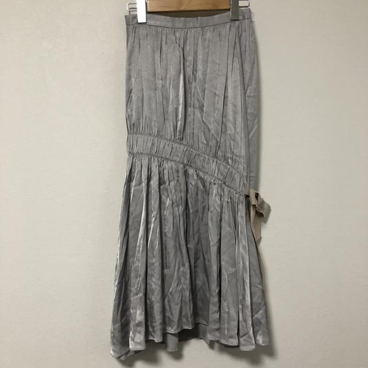 ルシェルブルー LE CIEL BLEU スカート ロングスカート 36 無地 X ワンポイント 灰 / グレー /  レディース USED 古着 中古 10010612