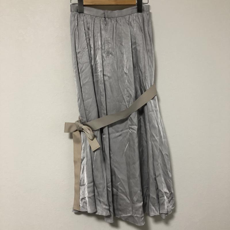 ルシェルブルー LE CIEL BLEU スカート ロングスカート 36 無地 X ワンポイント 灰 / グレー /  レディース USED 古着 中古 10010612