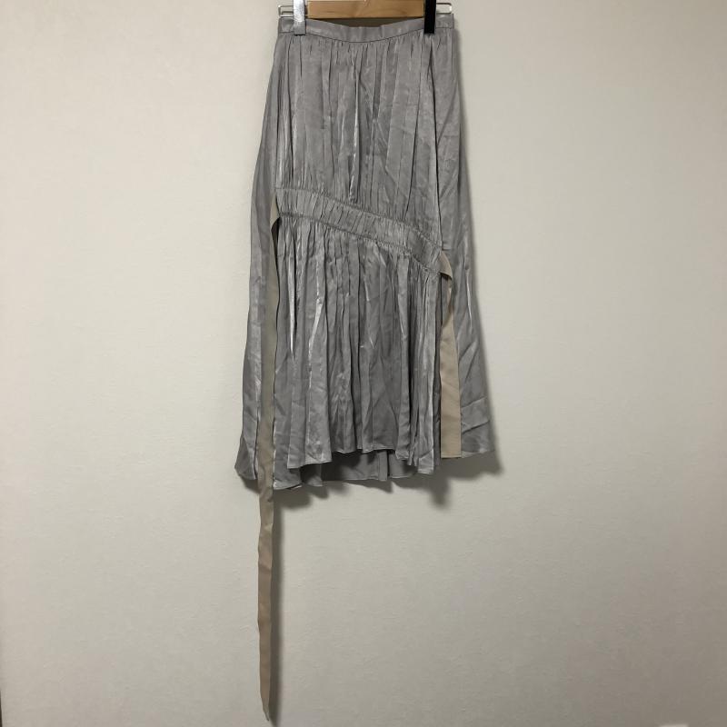 ルシェルブルー LE CIEL BLEU スカート ロングスカート 36 無地 X ワンポイント 灰 / グレー /  レディース USED 古着 中古 10010612