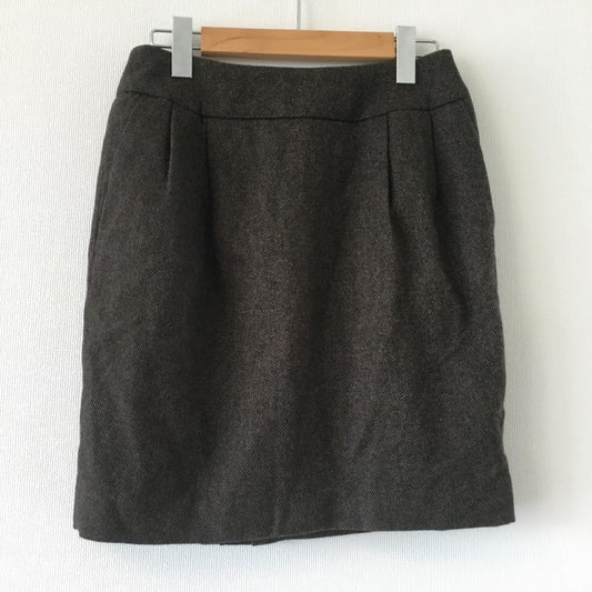 ムジルシリョウヒン 無印良品 スカート ミニスカート 無地 茶 / ブラウン /  レディース USED 古着 中古 10010664