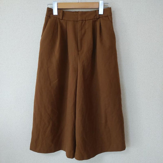 イング INGNI パンツ スラックス ガウチョパンツ M 無地 茶 / ブラウン /  レディース USED 古着 中古 10010702