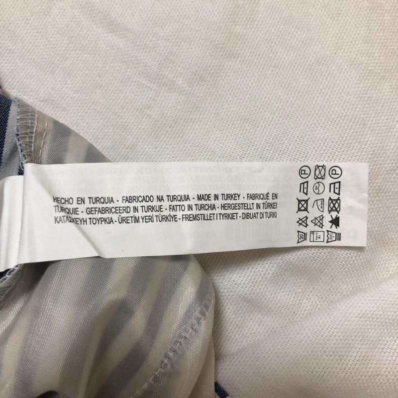 ベルシュカ Bershka パンツ キュロット L ストライプ 白 / ホワイト / X 紺 / ネイビー /  レディース USED 古着 中古 10010776