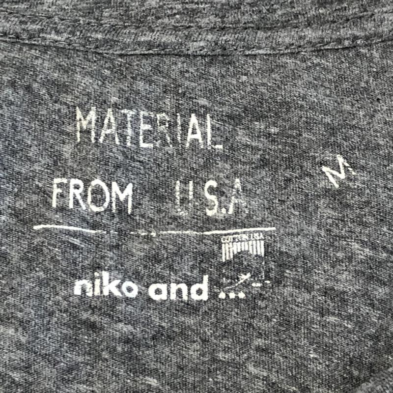 ニコアンド niko and... カットソー 七分袖 M 無地 灰 / グレー /  レディース USED 古着 中古 10010792
