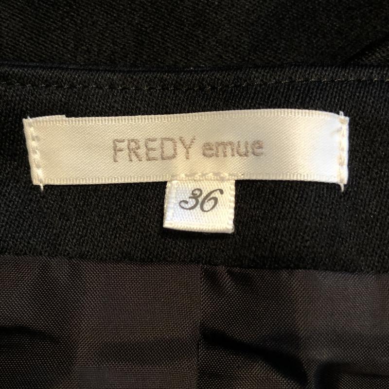 フレディ エミュ fredy emue スカート ひざ丈スカート 36 無地 黒 / ブラック /  レディース USED 古着 中古 10010820
