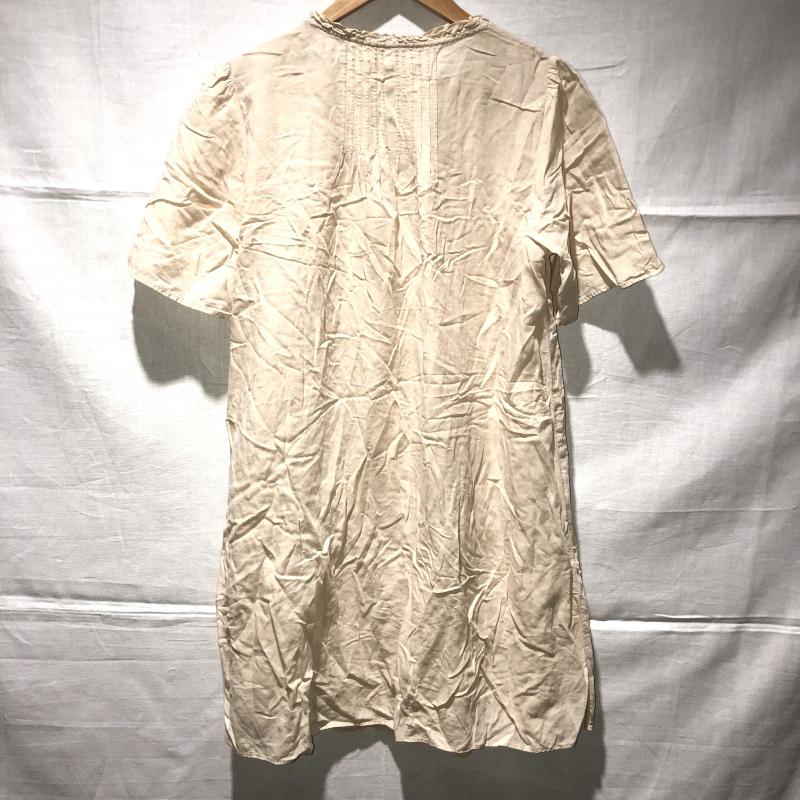 シュカ SHUCA チュニック 半袖 M 無地 ベージュ / ベージュ /  レディース USED 古着 中古 10010828
