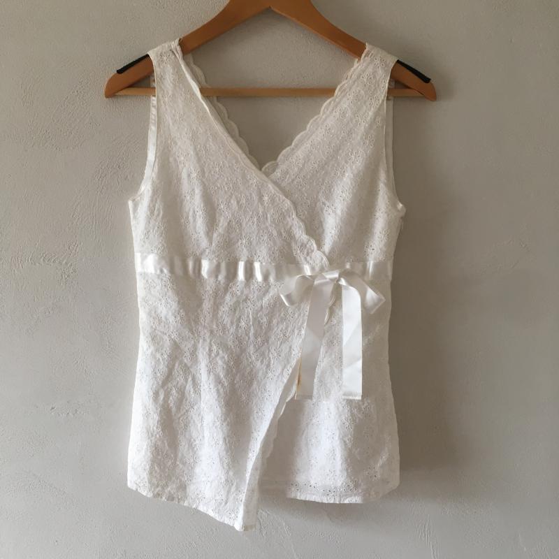 ミッシュマッシュ MISCH MASCH シャツ、ブラウス 半袖 2 刺繍 白 / ホワイト /  レディース USED 古着 中古 10010885