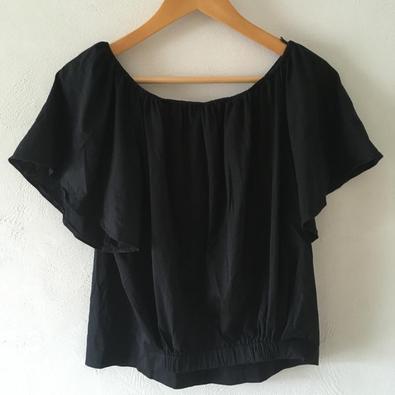 バビロン BABYLONE カットソー 長袖 38 無地 黒 / ブラック /  レディース USED 古着 中古 10010886