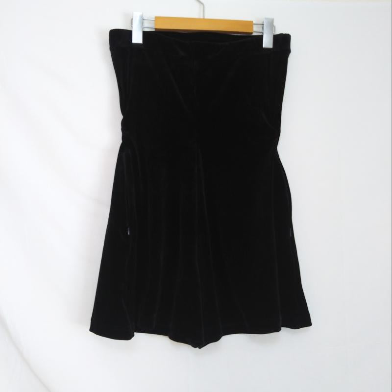デイジーベロア DAISY VELOUR パンツ キュロット 40 無地 黒 / ブラック /  レディース USED 古着 中古 10010949