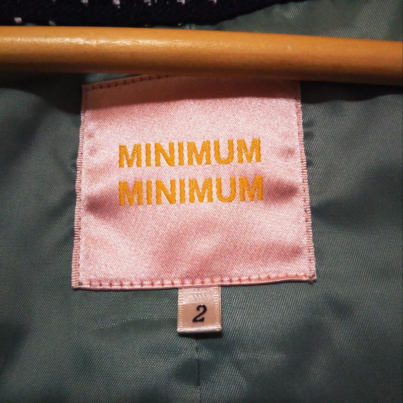 ミニマム MINIMUM コート コート一般 2 ドット 白 / ホワイト / X 紺 / ネイビー /  レディース USED 古着 中古 10010959
