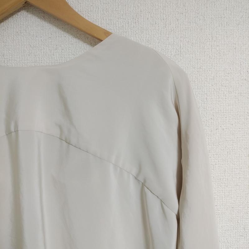 パンソー PINCEAU カットソー 七分袖 38 無地 ベージュ / ベージュ /  レディース USED 古着 中古 10011017