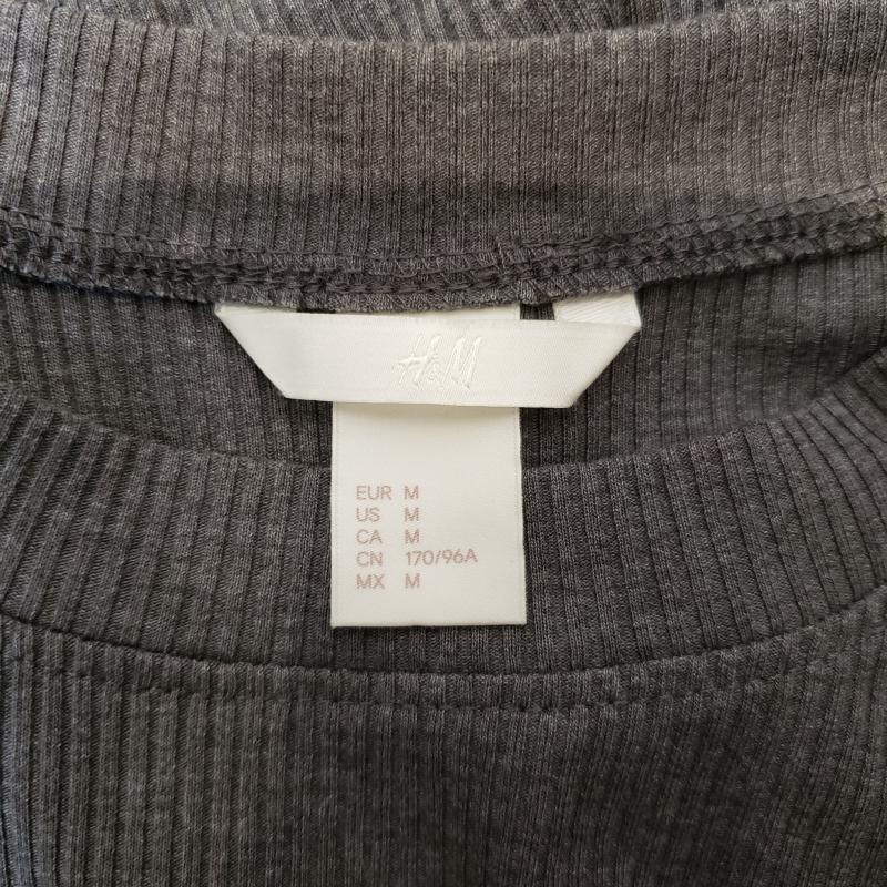 ヘンネスアンドモーリッツ H&M カットソー 半袖 M 無地 灰 / グレー /  レディース USED 古着 中古 10011115