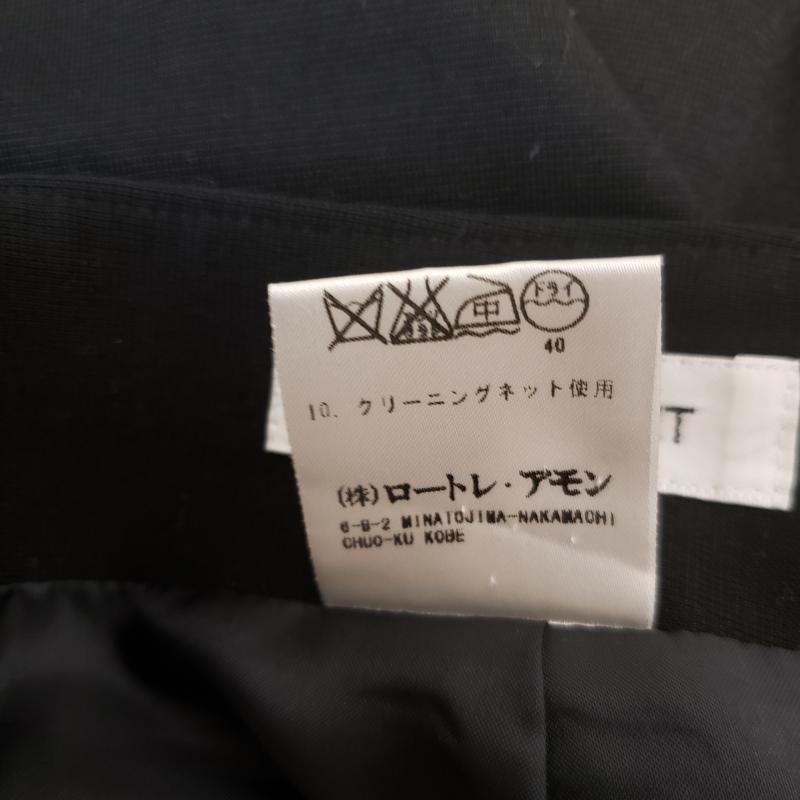 ロートレ・アモン LAUTREAMONT スカート ひざ丈スカート 1 無地 黒 / ブラック /  レディース USED 古着 中古 10011151