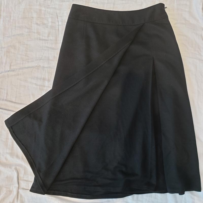 ロートレ・アモン LAUTREAMONT スカート ひざ丈スカート 1 無地 黒 / ブラック /  レディース USED 古着 中古 10011151