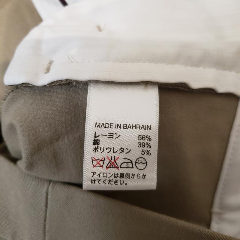 バナナリパブリック BANANA REPUBLIC パンツ スラックス 7分丈 0 無地 ベージュ / ベージュ /  レディース USED 古着 中古 10011154