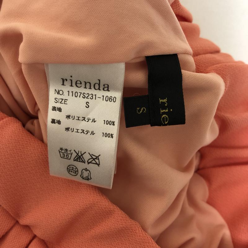 リエンダ rienda スカート ミニスカート S 無地 橙 / オレンジ /  レディース USED 古着 中古 10011169