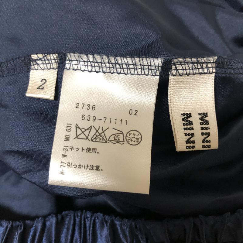 ミニマム MINIMUM スカート ミニスカート 2 刺繍 X 花柄 X 無地 紺 / ネイビー /  レディース USED 古着 中古 10011252