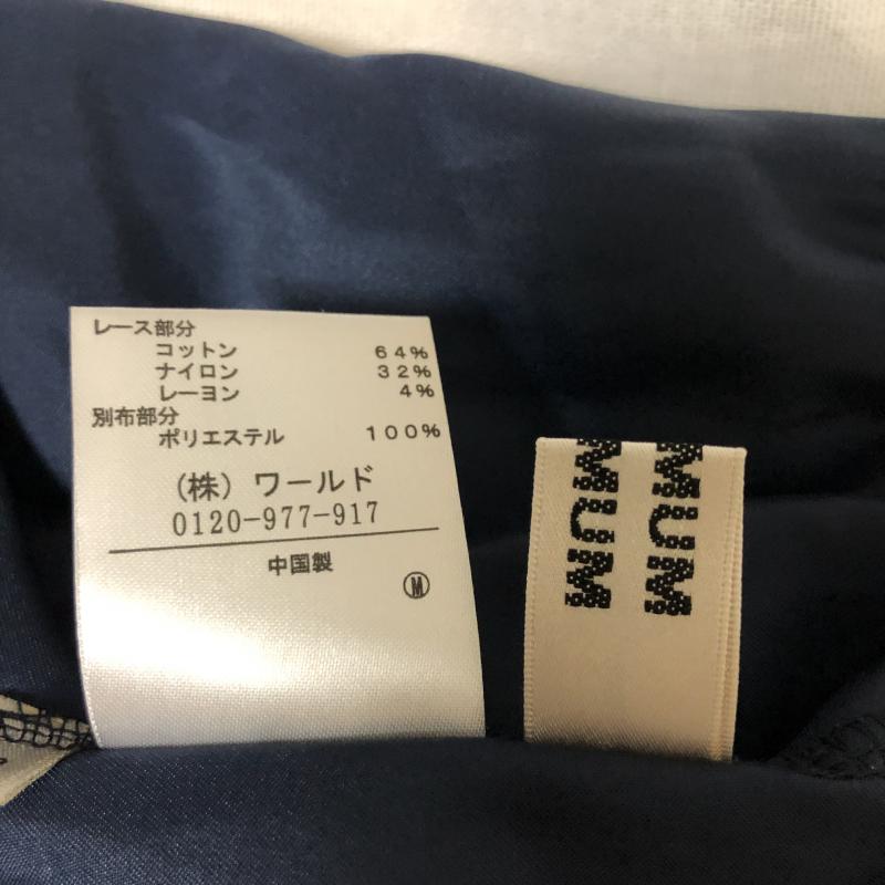 ミニマム MINIMUM スカート ミニスカート 2 刺繍 X 花柄 X 無地 紺 / ネイビー /  レディース USED 古着 中古 10011252