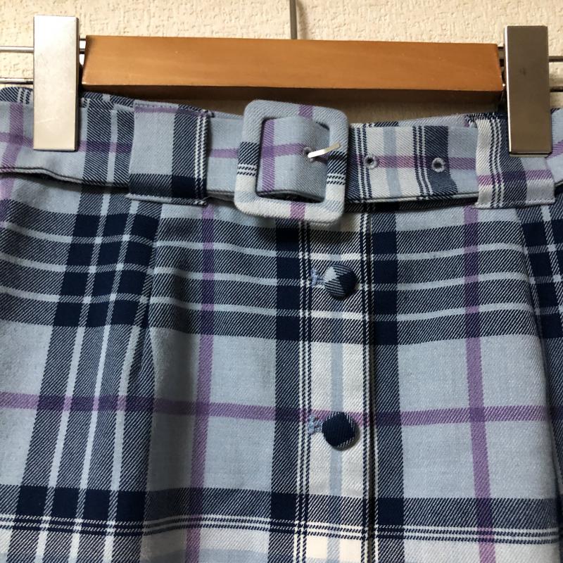 レディアゼル REDYAZEL スカート ミニスカート S チェック 青 / ブルー / X 桃 / ピンク / X 紺 / ネイビー /  レディース USED 古着 中古 10011342