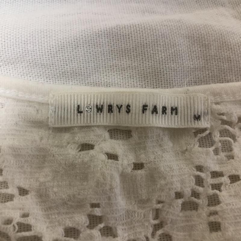 ローリーズファーム LOWRYS FARM チュニック 半袖 M 無地 X 刺繍 X 花柄 白 / ホワイト /  レディース USED 古着 中古 10011360