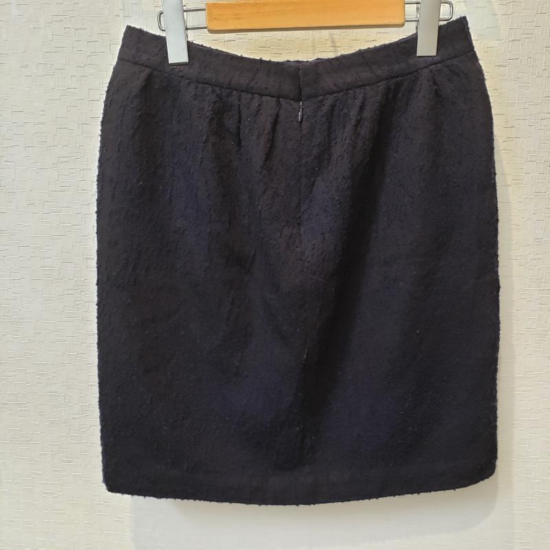 ドレステリア DRESSTERIOR スカート ひざ丈スカート 38 無地 紺 / ネイビー /  レディース USED 古着 中古 10011406