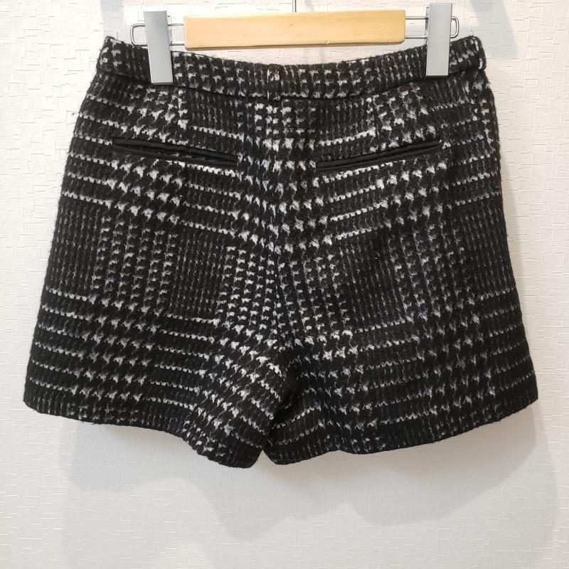 イエナ IENA パンツ ショートパンツ 38 千鳥格子 黒 / ブラック / X 白 / ホワイト /  レディース USED 古着 中古 10011408