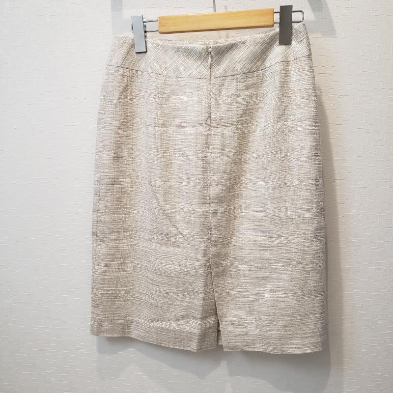 ノーリーズ NOLLEY'S スカート ひざ丈スカート 38 無地 ベージュ / ベージュ /  レディース USED 古着 中古 10011428
