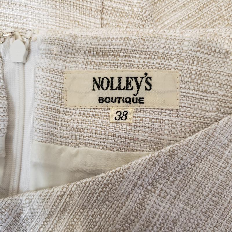 ノーリーズ NOLLEY'S スカート ひざ丈スカート 38 無地 ベージュ / ベージュ /  レディース USED 古着 中古 10011428