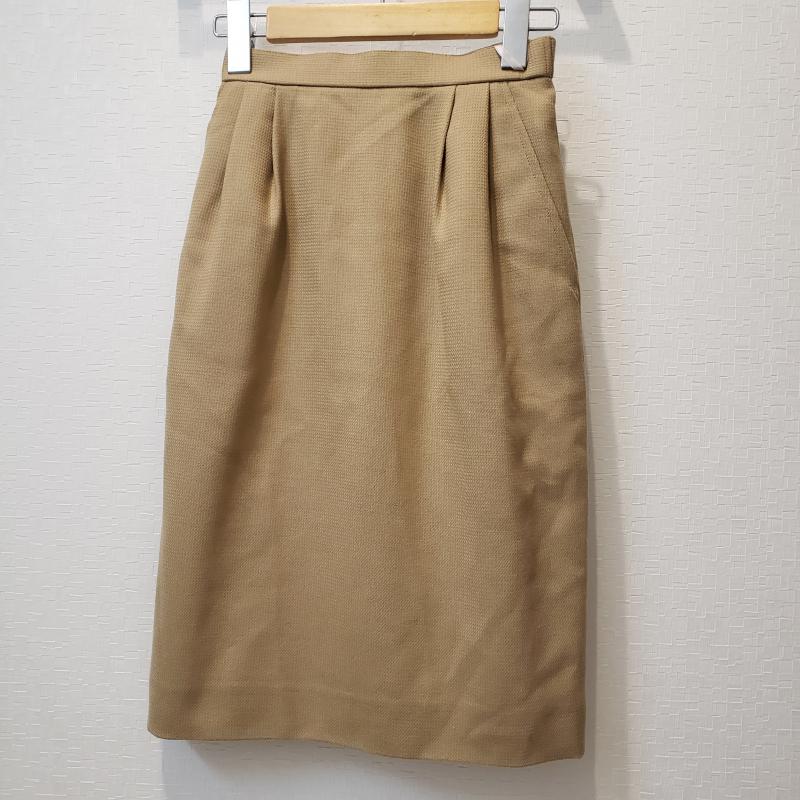 ジュンアシダ JUN ASHIDA スカート ひざ丈スカート 7 無地 ベージュ / ベージュ /  レディース USED 古着 中古 10011436