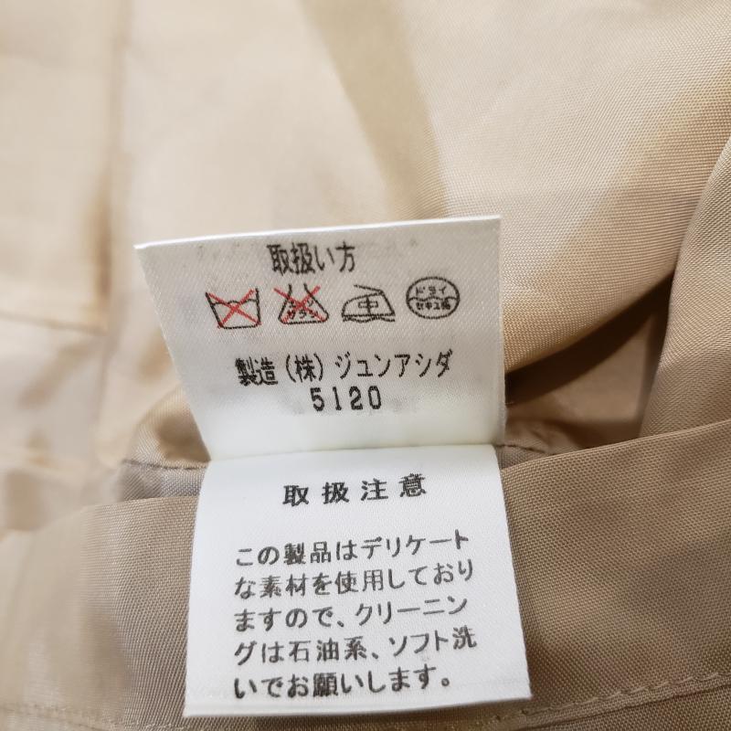 ジュンアシダ JUN ASHIDA スカート ひざ丈スカート 7 無地 ベージュ / ベージュ /  レディース USED 古着 中古 10011436
