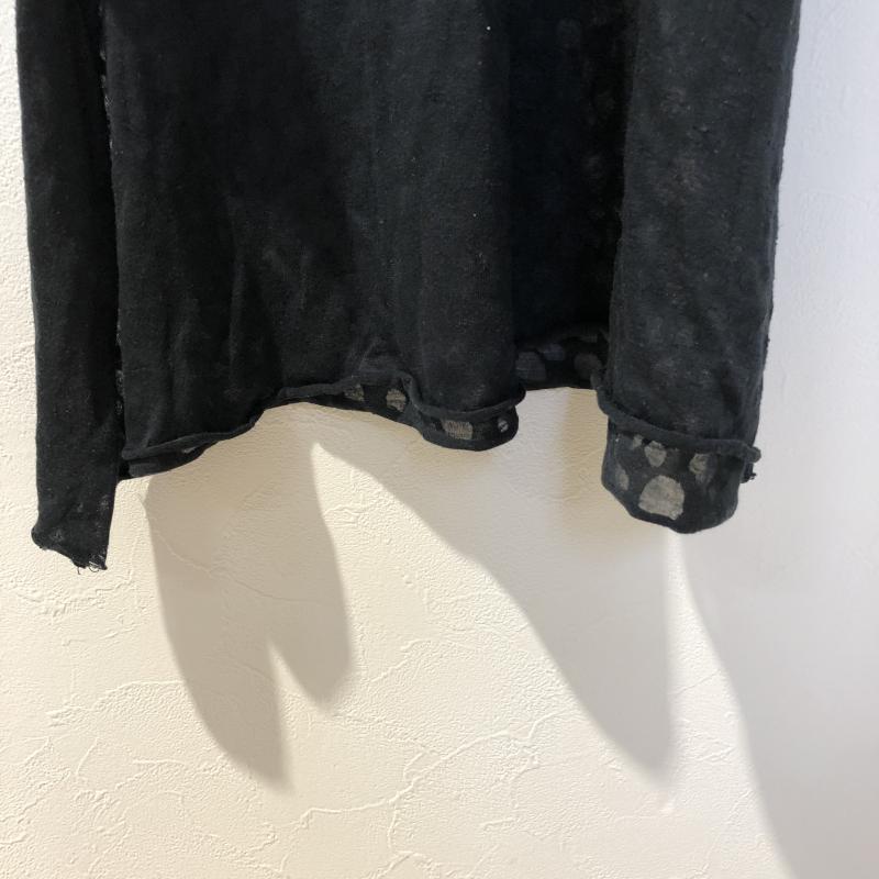 グーコミューン GOUT COMMUN カットソー 半袖 無地 X ドット 黒 / ブラック /  レディース USED 古着 中古 10011469