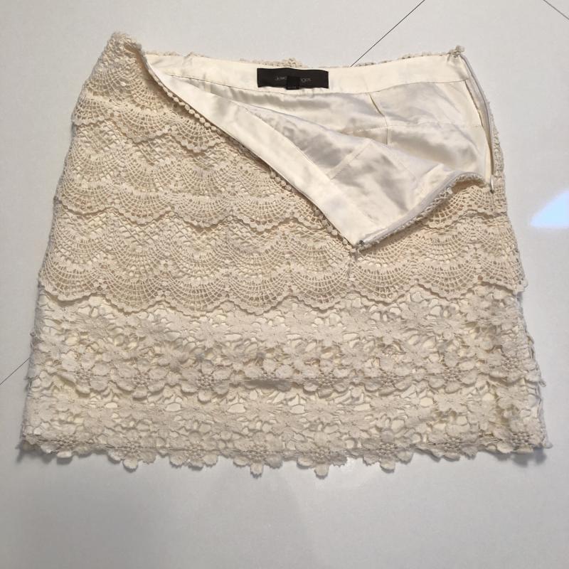 ジュエルチェンジズ Jewel Changes スカート ミニスカート 38 無地 ベージュ / ベージュ /  レディース USED 古着 中古 10011482