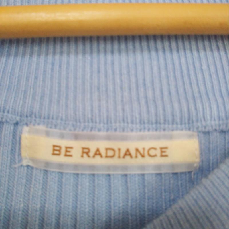 ビーラディエンス BE RADIANCE ニット、セーター 半袖 FREE 無地 青 / ブルー /  レディース USED 古着 中古 10011503