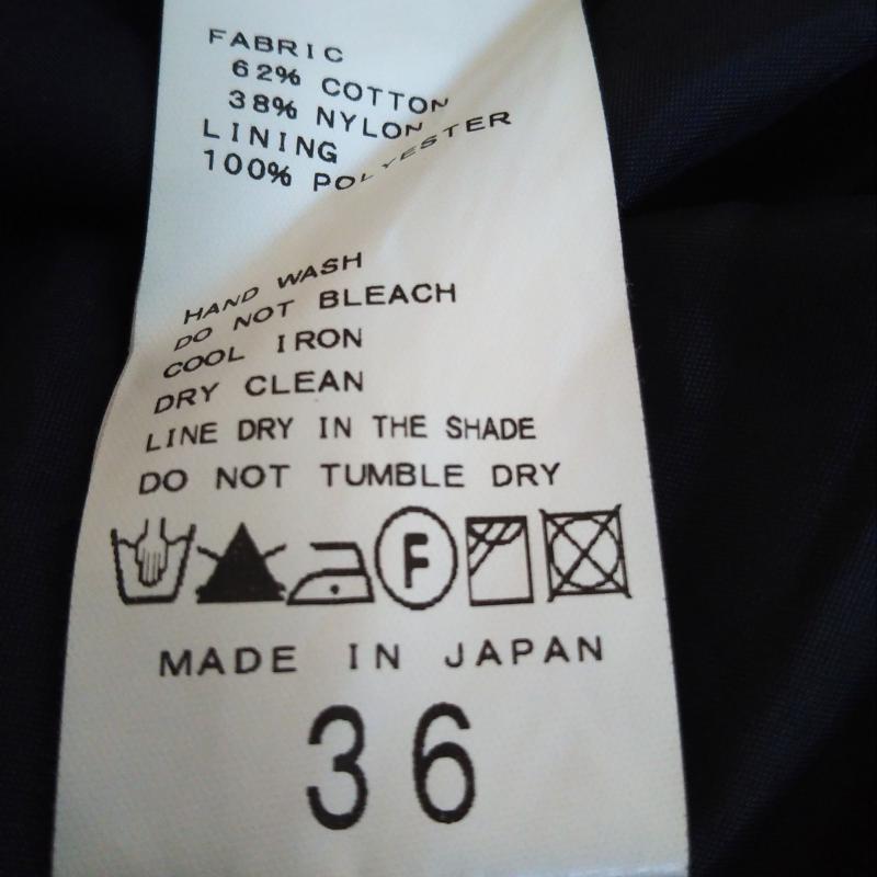 スピックアンドスパンノーブル Spick and Span Noble スカート ひざ丈スカート 36 無地 紺 / ネイビー /  レディース USED 古着 中古 10011518